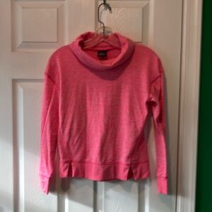 Pink Cowl Neck Sweatshirt girls 10/12 zeroxposure pullover